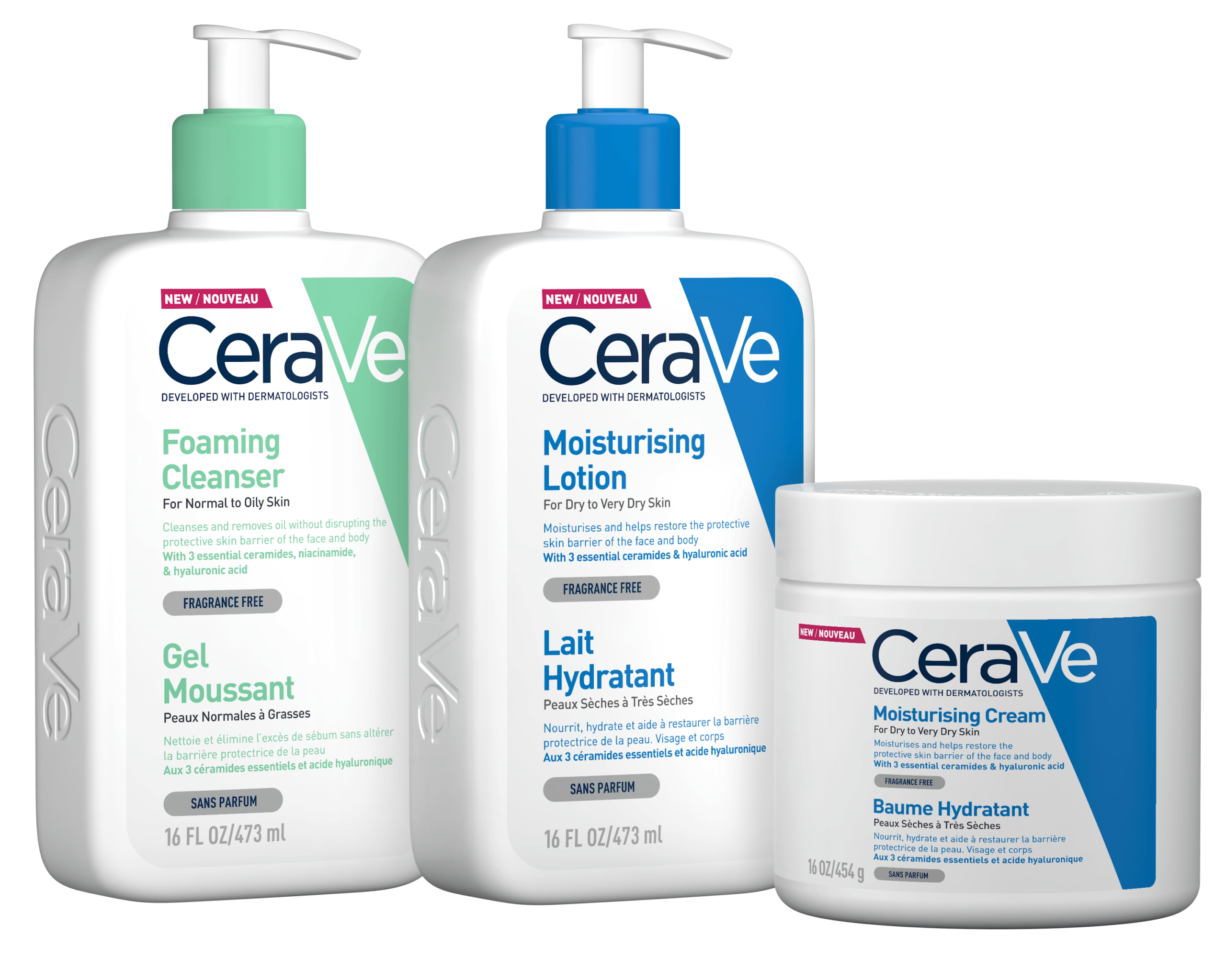 CeraVe Moisturizing Foaming Family